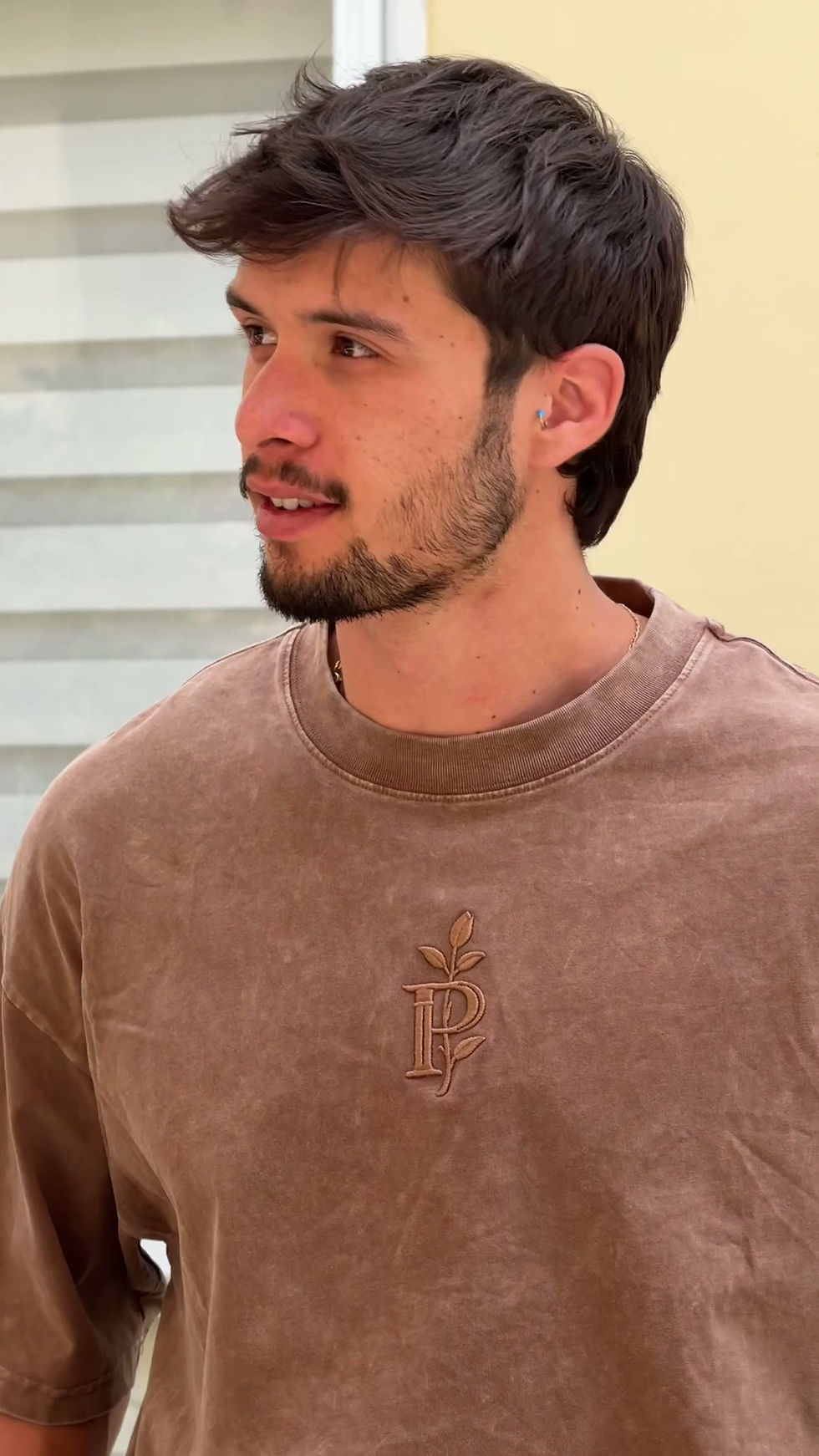 Thumbnail: The Crest Tee -Taupe Brown