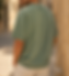 Back view of The Crest Tee in Washed Sage, showing the oversized silhouette and clean back design.