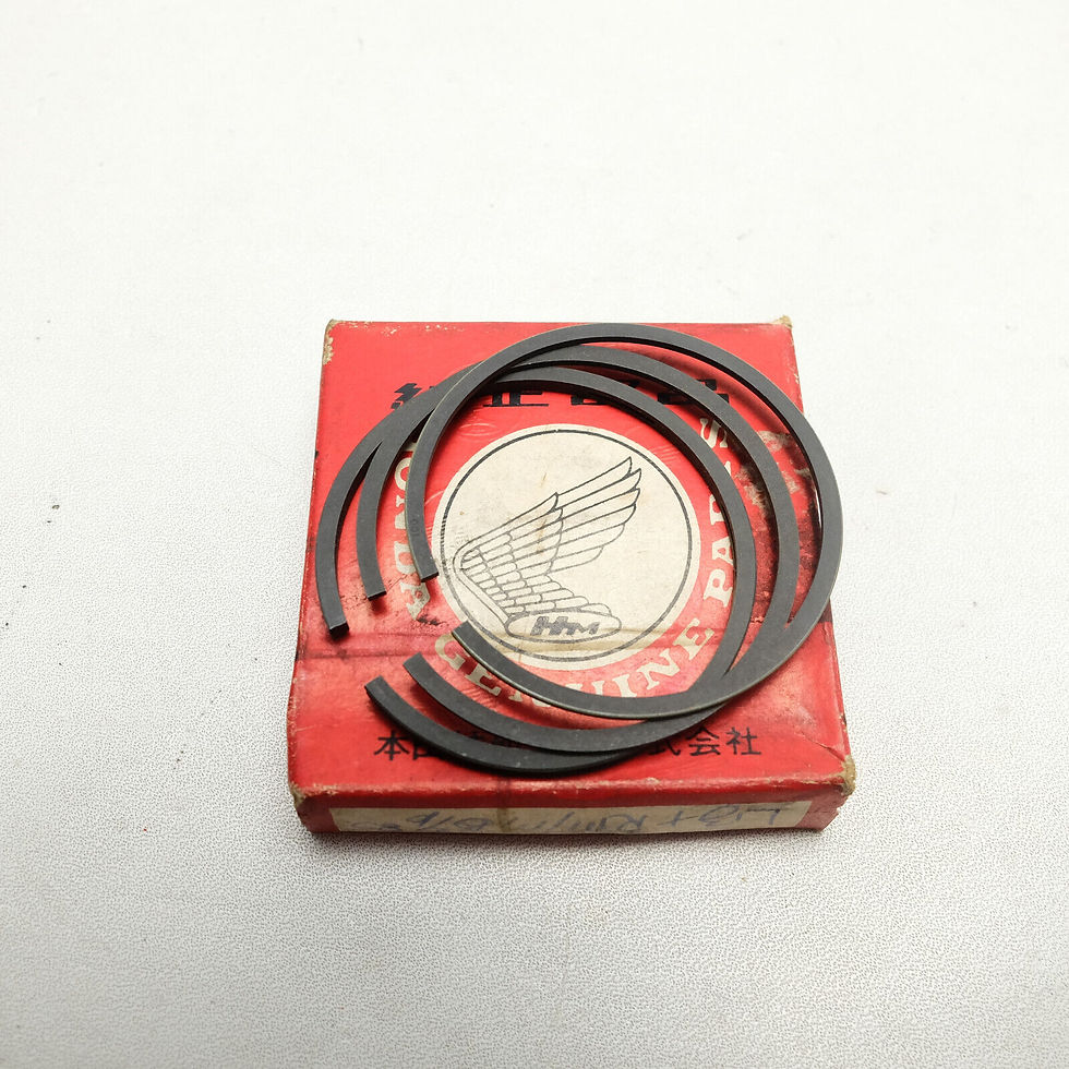 Thumbnail: HONDA C70 ATC70 CL70 CT70 SL70 XL70 PISTON RING SET OVERSIZE 1.00 NOS GENUINE