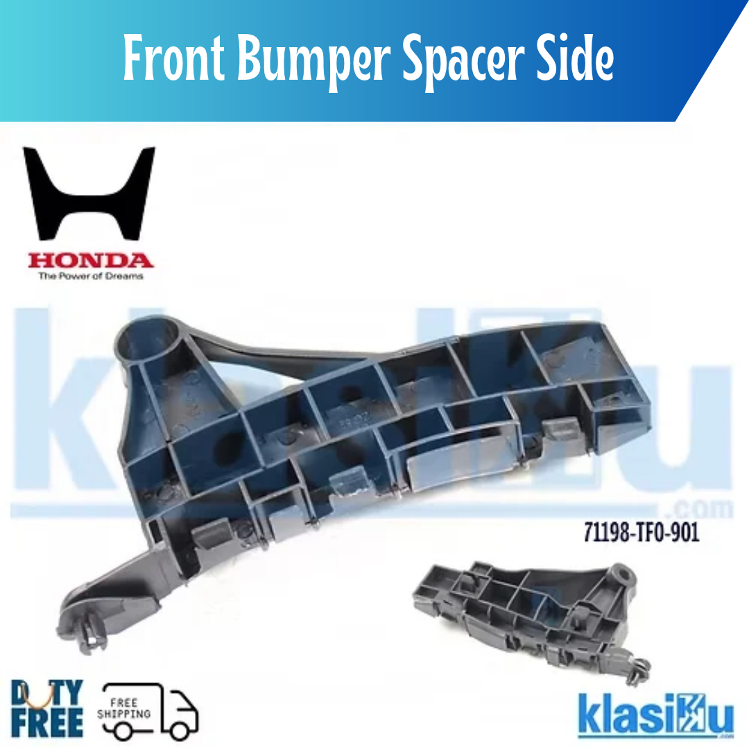 Honda Fit 2012-2014 Front Bumper Spacer Matte Black ABS 71198-TF0-901