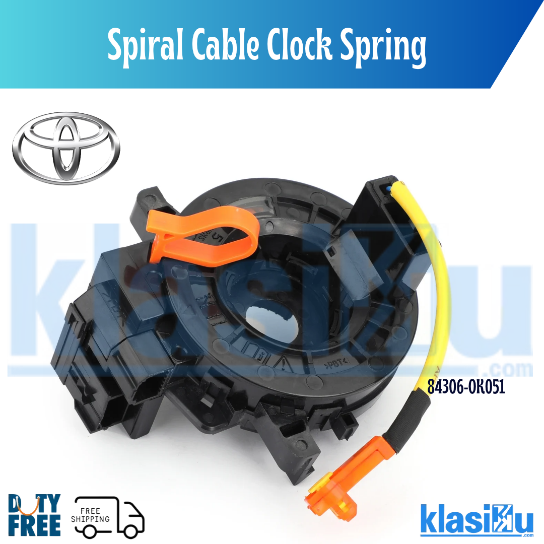 Toyota Yaris Fortuner Hilux Spiral Cable Clock Spring 84306-0K051