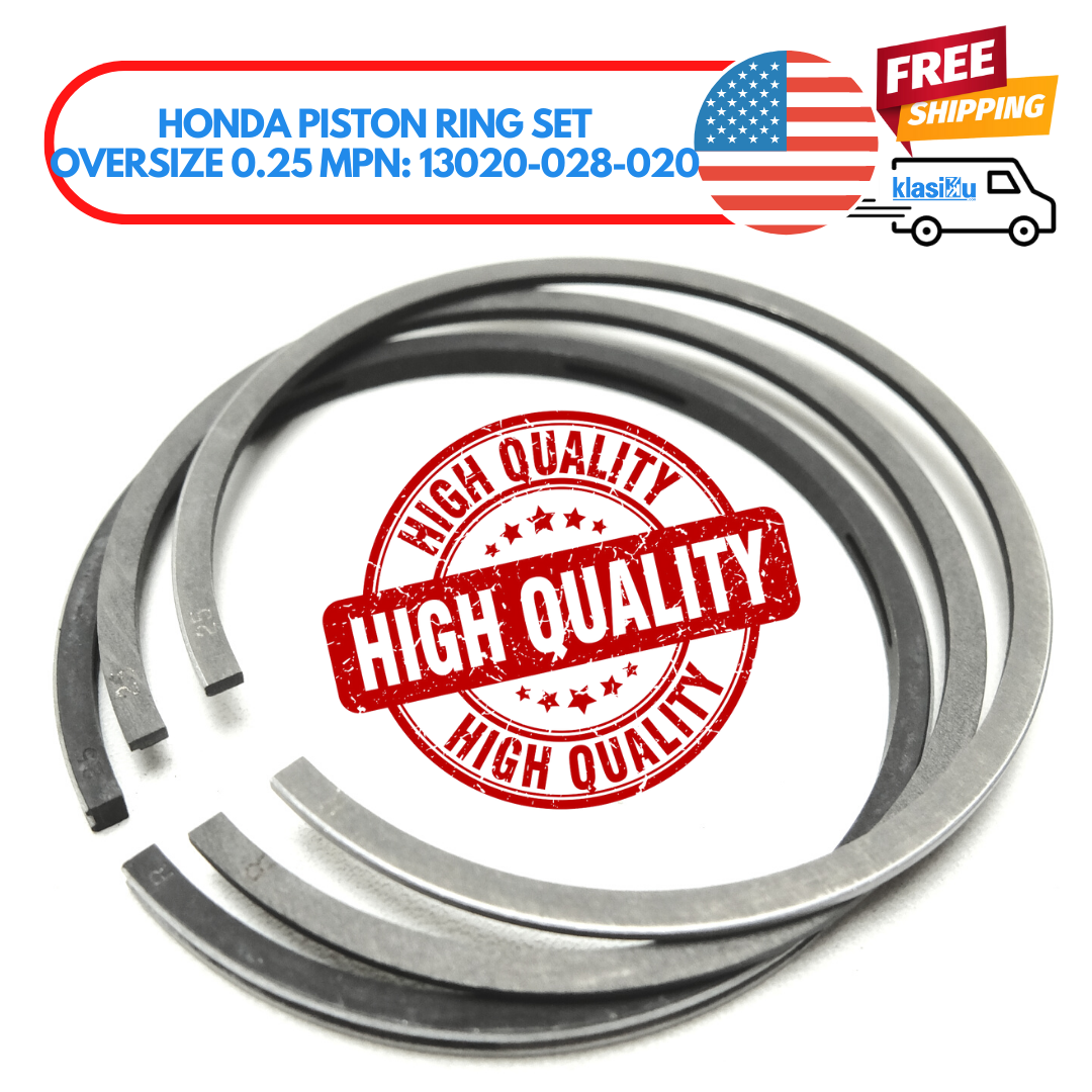 HONDA CS90 S90 SL90 ST90 CL90 CM91 CT90 CD90 C201 PISTON RING OVERSIZE 0.25 NOS