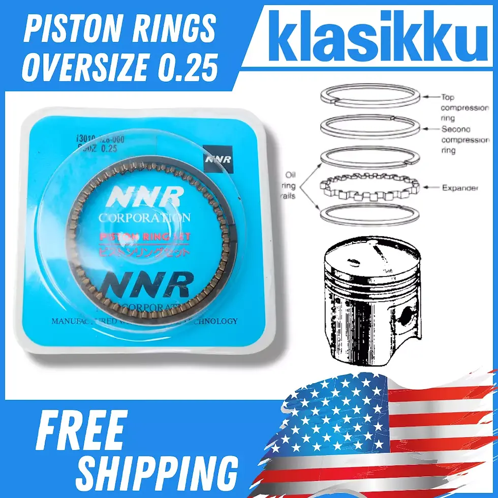 Fit Honda S90 CS90 SL90 ST90 CL90 CM91 CT90 CD90 C201 ATC90 Piston Rings OS 0.25