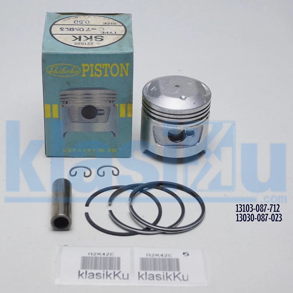 Thumbnail: HONDA CD70 CL70 ATC70 C70 CT70 CF70 ST70 SL70 ST70 XL70 PISTON KIT SET 0.50 NOS