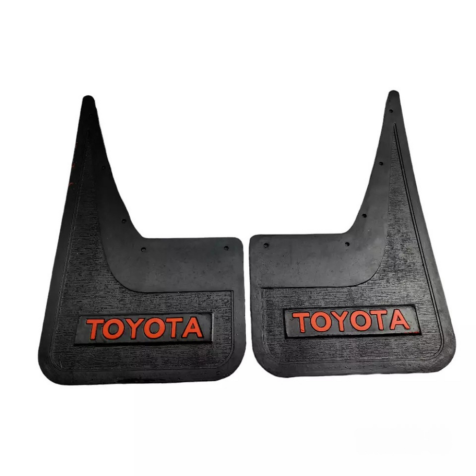 Thumbnail: Vintage Classic Car Fender Splash Guard Mud Flap Set - Durable Rubber