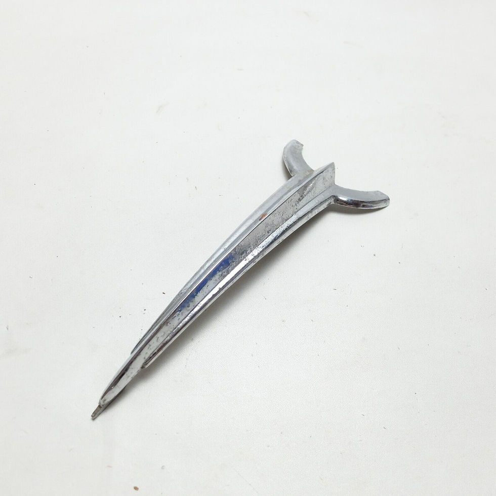 Thumbnail: MORRIS MINOR MINOT LANDMASTER Cars Front Hood Bonnet Trim Crest Chrome Plated