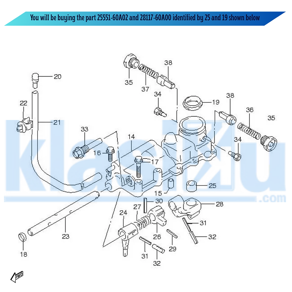 Thumbnail: SUZUKI ESCUDO GRAND VITARA SIDEKICK X90 GEAR COUNTER SHIFT LEVER CASE BUSH SET