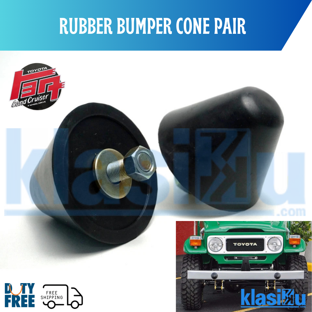 Toyota FJ40 FJ45 HJ45 BJ45 BJ40 BJ43 BJ46 Land Cruiser Rubber Bumper Cone Pair