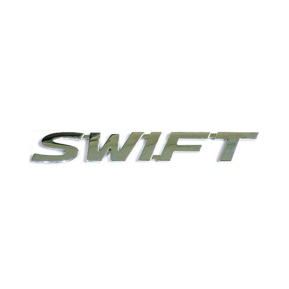 Thumbnail: Silver Suzuki Swift RD413 Emblem Badge - High Quality Replacement