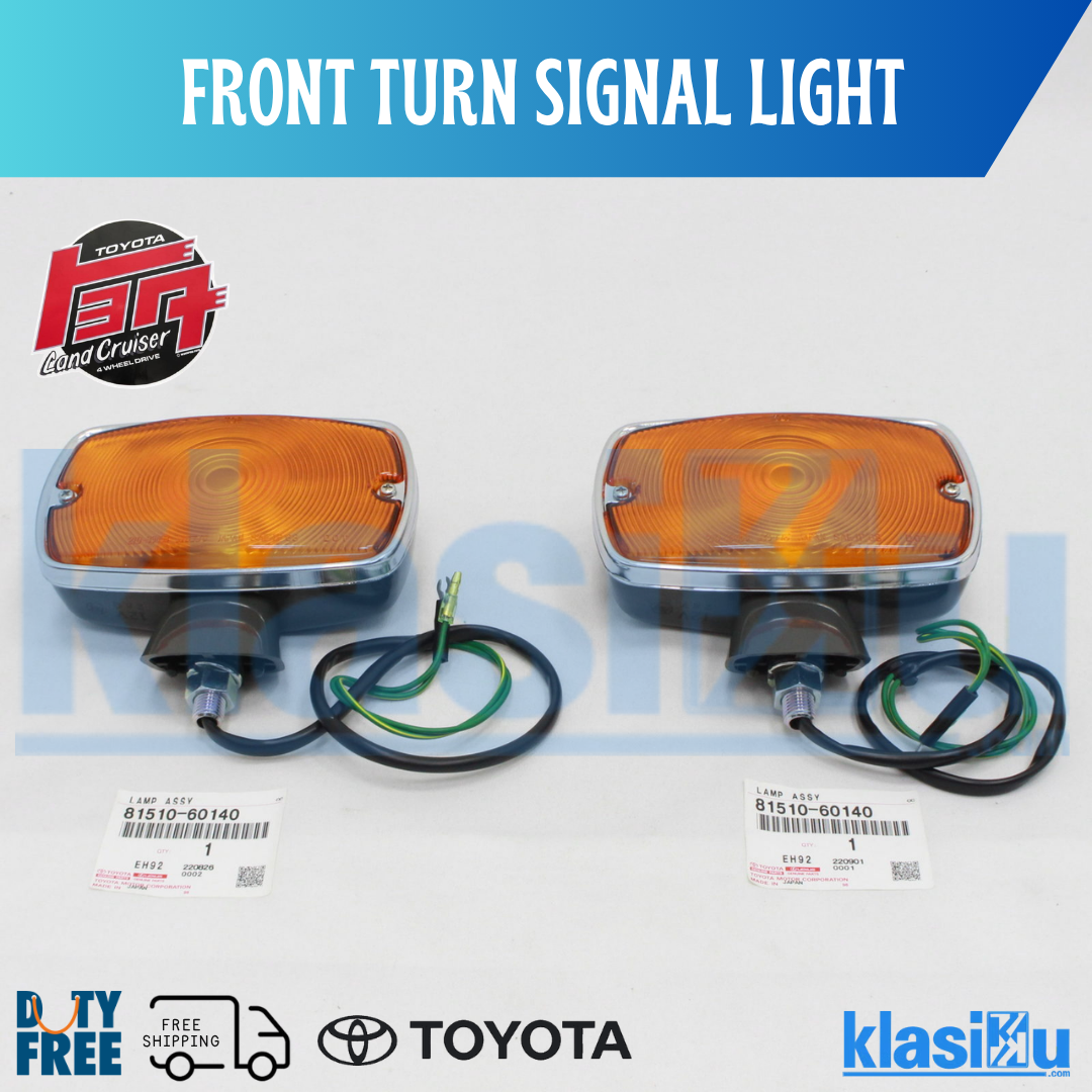 Fender Amber Turn Signal Lights for Toyota Land Cruiser FJ40 FJ45