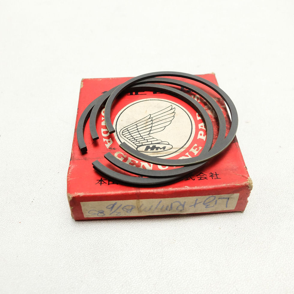 Thumbnail: HONDA C70 ATC70 CL70 CT70 SL70 XL70 PISTON RING SET OVERSIZE 1.00 NOS GENUINE