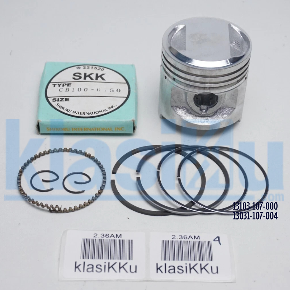 Thumbnail: HONDA CB100 K0/K1/K2 CL100 SL100 XL100 Piston and Ring Oversize 0.50