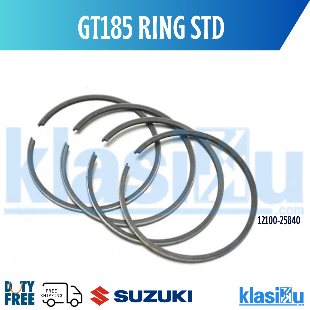 SUZUKI GT185 fit RM80 TC100 TS100 Piston Ring STD Nos Japan GENUINE