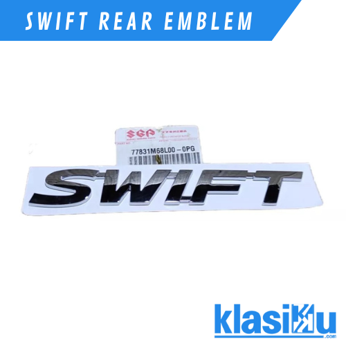 Silver Suzuki Swift RD413 Emblem Badge - High Quality Replacement