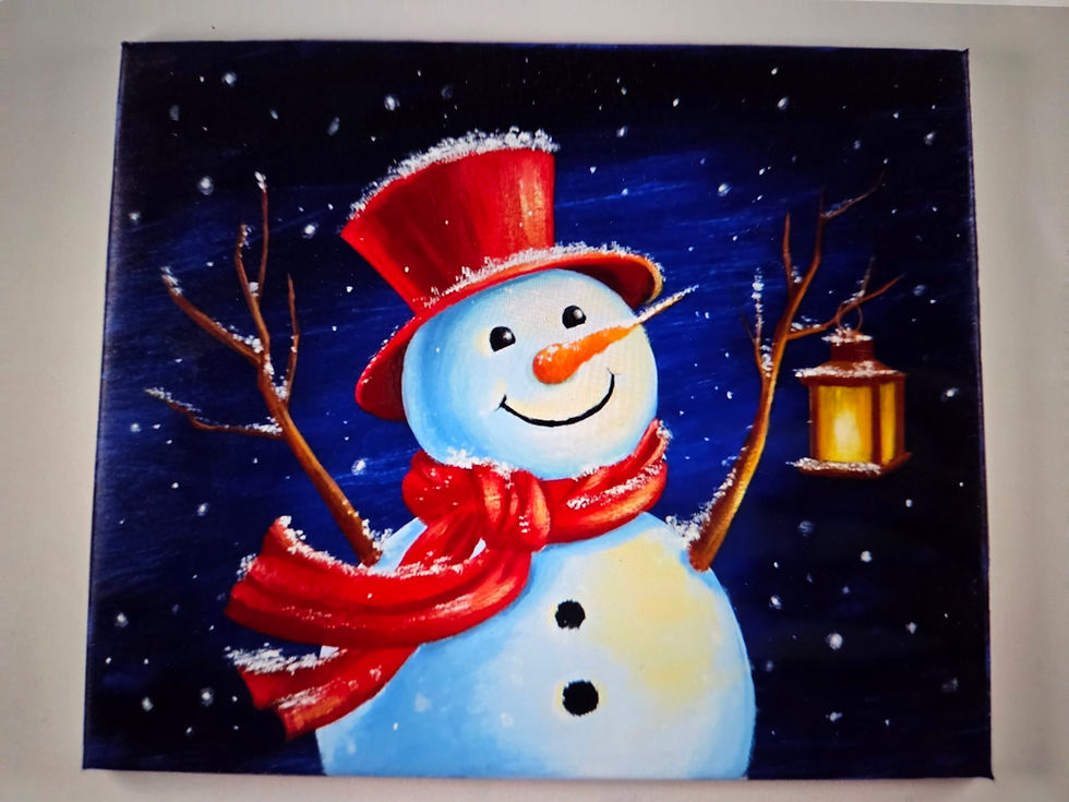 Snowman Paint Night