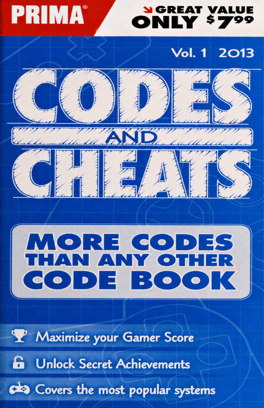 Cover for Vol. 1 2013 of Prima's "Codes & Cheats."