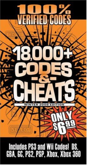 Cover for the Winter 2008 Edition of Prima's "Codes & Cheats."