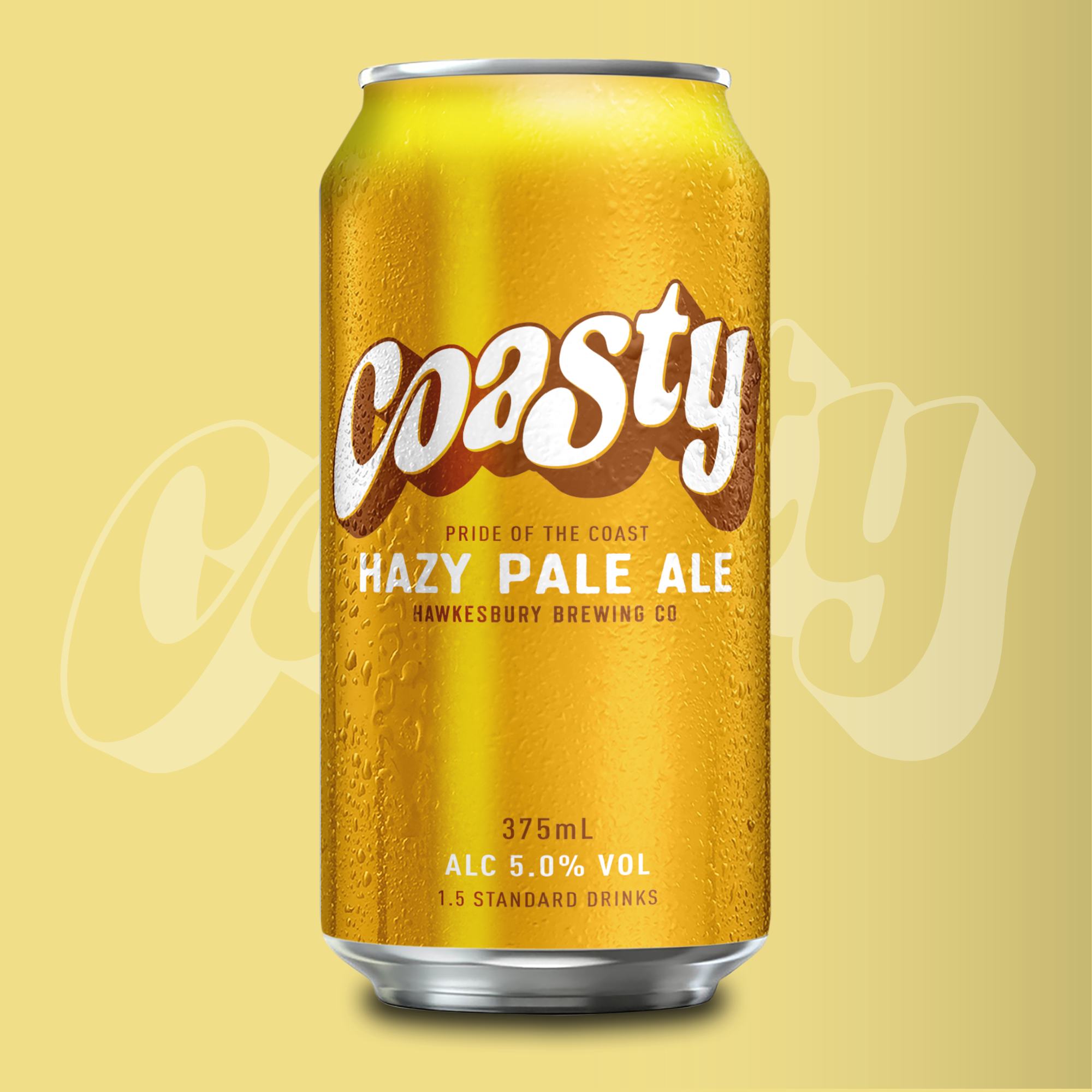 Coasty Pale Ale (Hazy) Yellow 5% - 375ml of 4x6pks