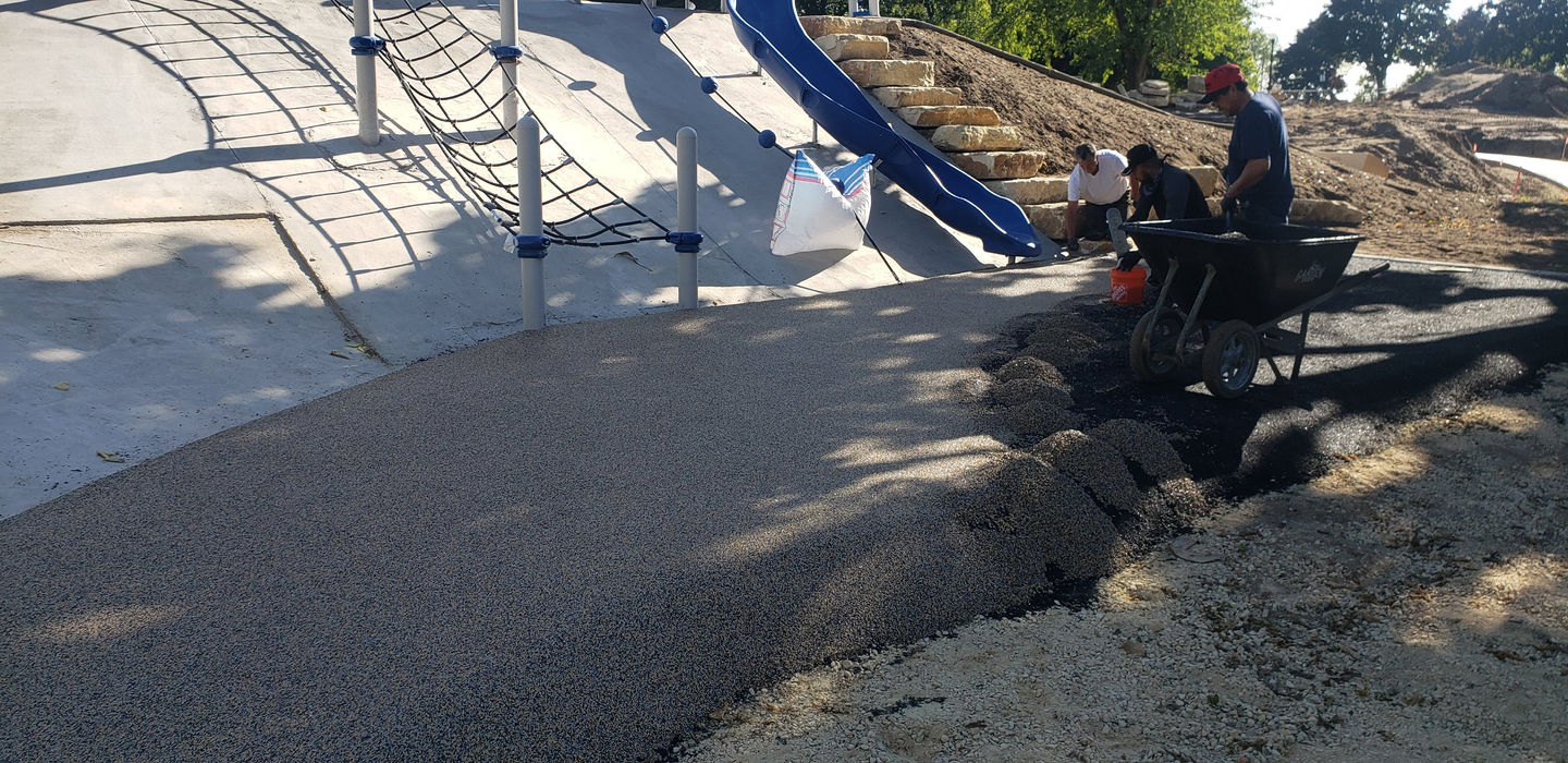 Wisconsin playground surfacing installation