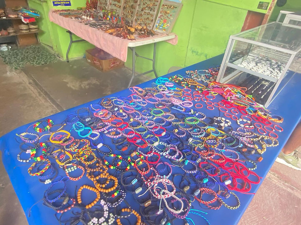 The San Ignacio Market - For any friends who couldn't make the trip, you're getting a bracelet!