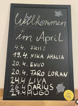 Willkommen im April