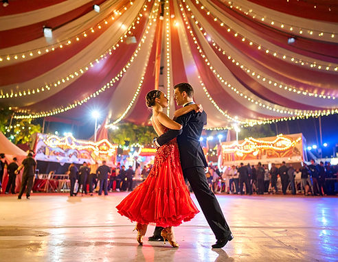 Firefly_ballroom dancers under the big top lights dancing and fun circus 647806.jpg