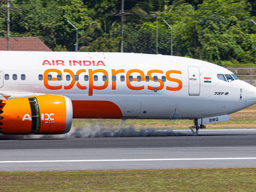 Air India Express Boeing 737 MAX 8 Suffers Hard Landing in Phuket; Nose Gear Damaged, Wheel Detaches, No Injuries
