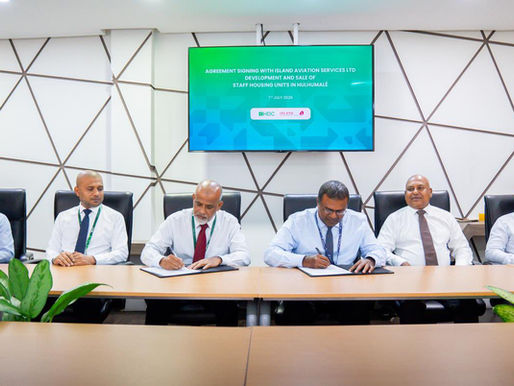 Island Aviation and HDC Sign Agreement for Staff Housing Development in Hulhumalé