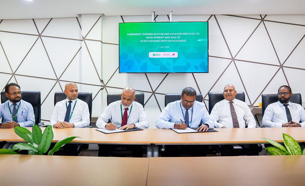 Island Aviation and HDC Sign Agreement for Staff Housing Development in Hulhumalé