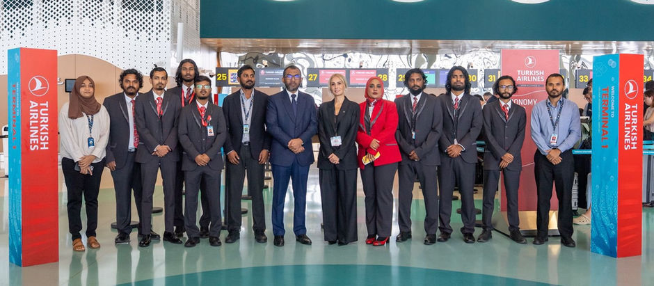 Turkish Airlines Becomes 41st Airline to Commence Operations at Velana International Airport Terminal 1