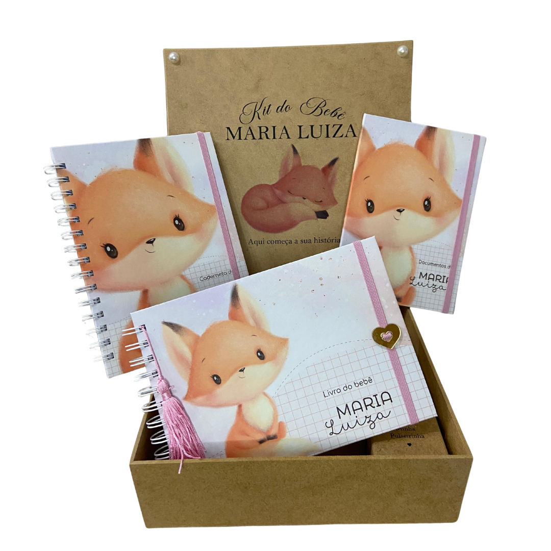 Kit Box do Bebê Raposinha Menina