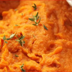 Maple Sage Mashed Sweet Potatoes