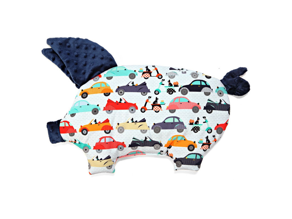 Sleepy Pig Pillow, La Mobile Navy