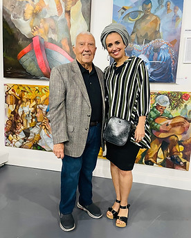 With Jewish descendant Puerto Rican painter Pedro Brull. 
