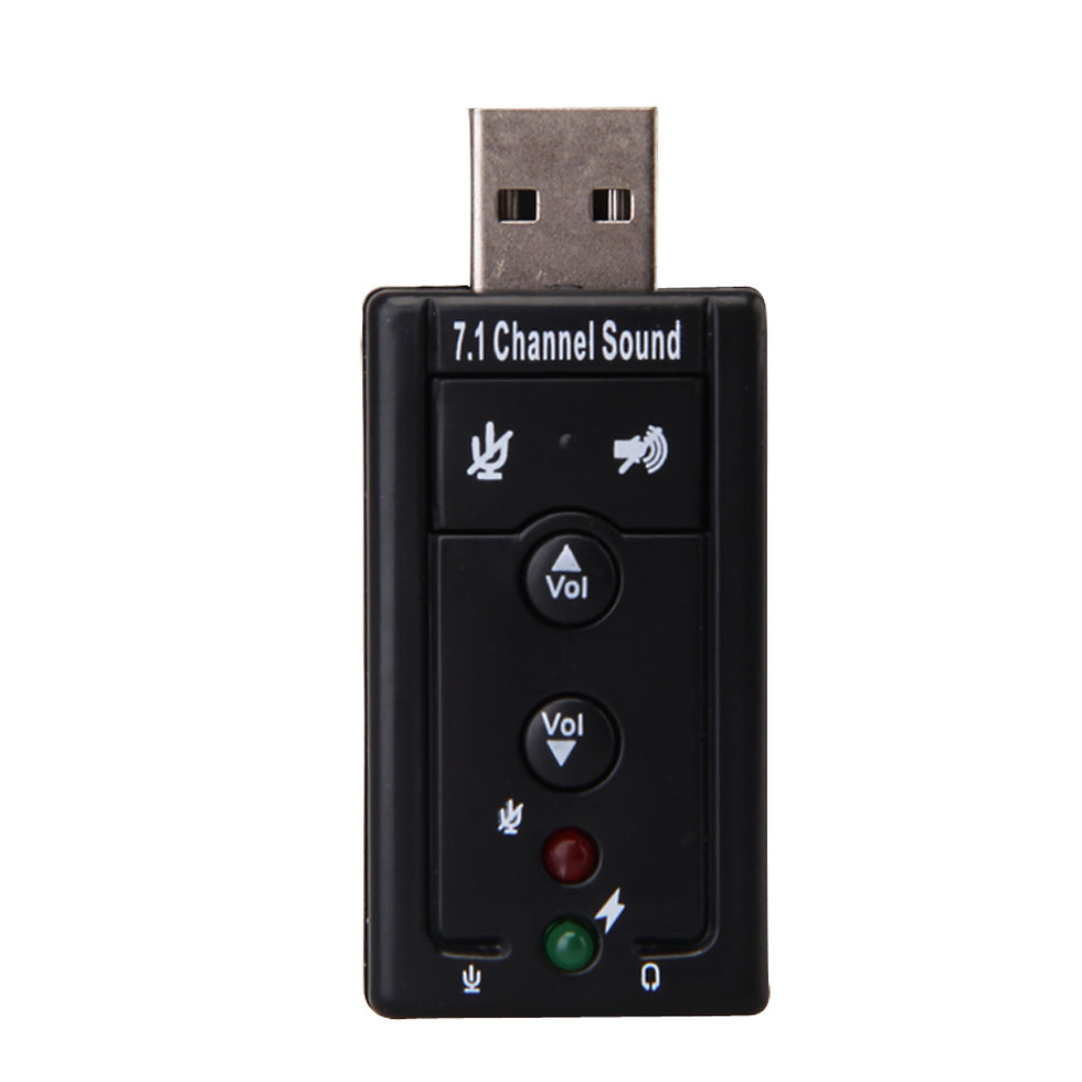 USB External 7.1 Channel Virtual Audio Sound Card Adapter PC