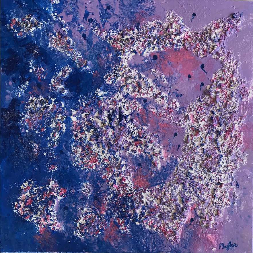 Looking for a new life blue (30 x 30)