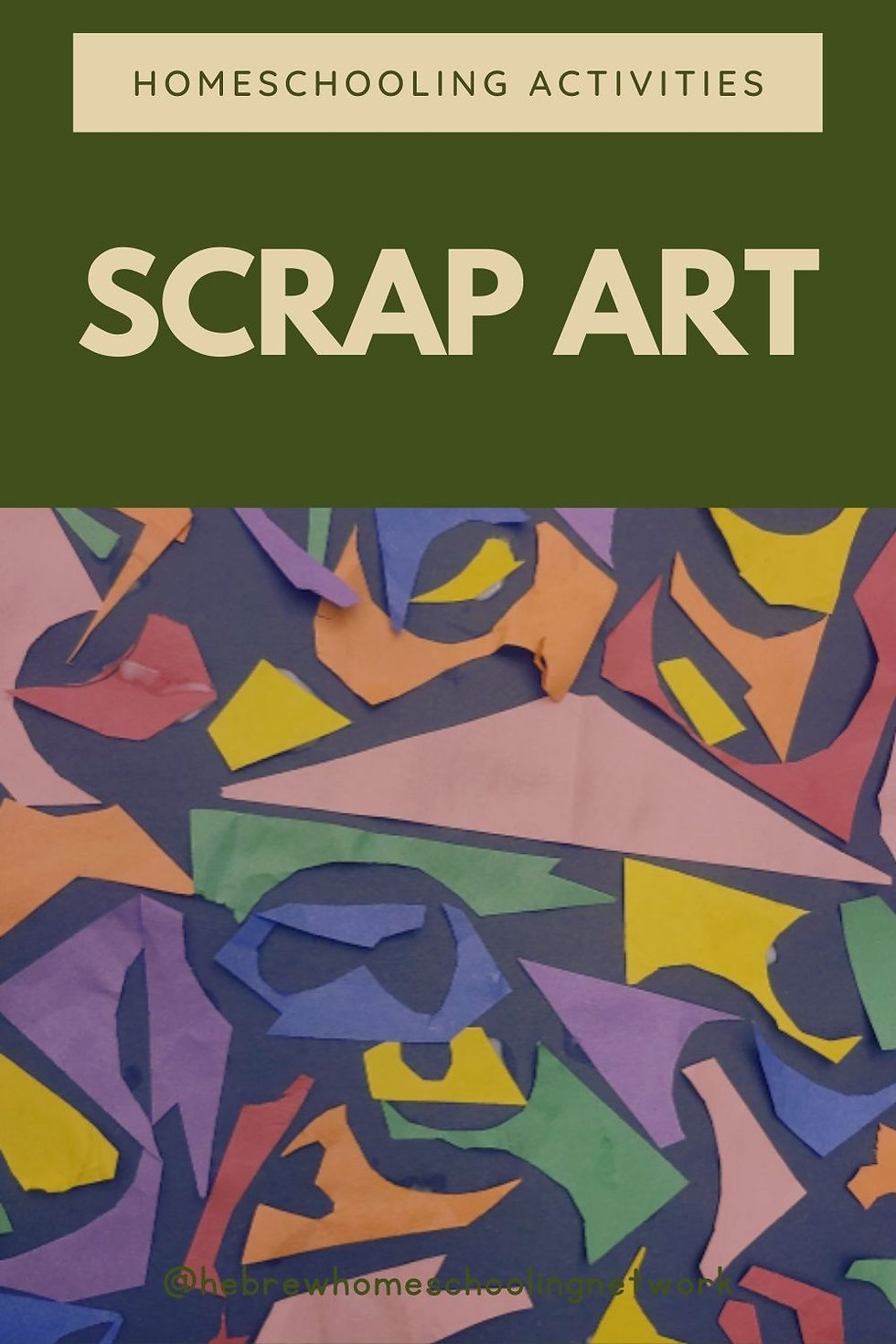 Homeschooling Activities scrap art glue paper construction paper 
