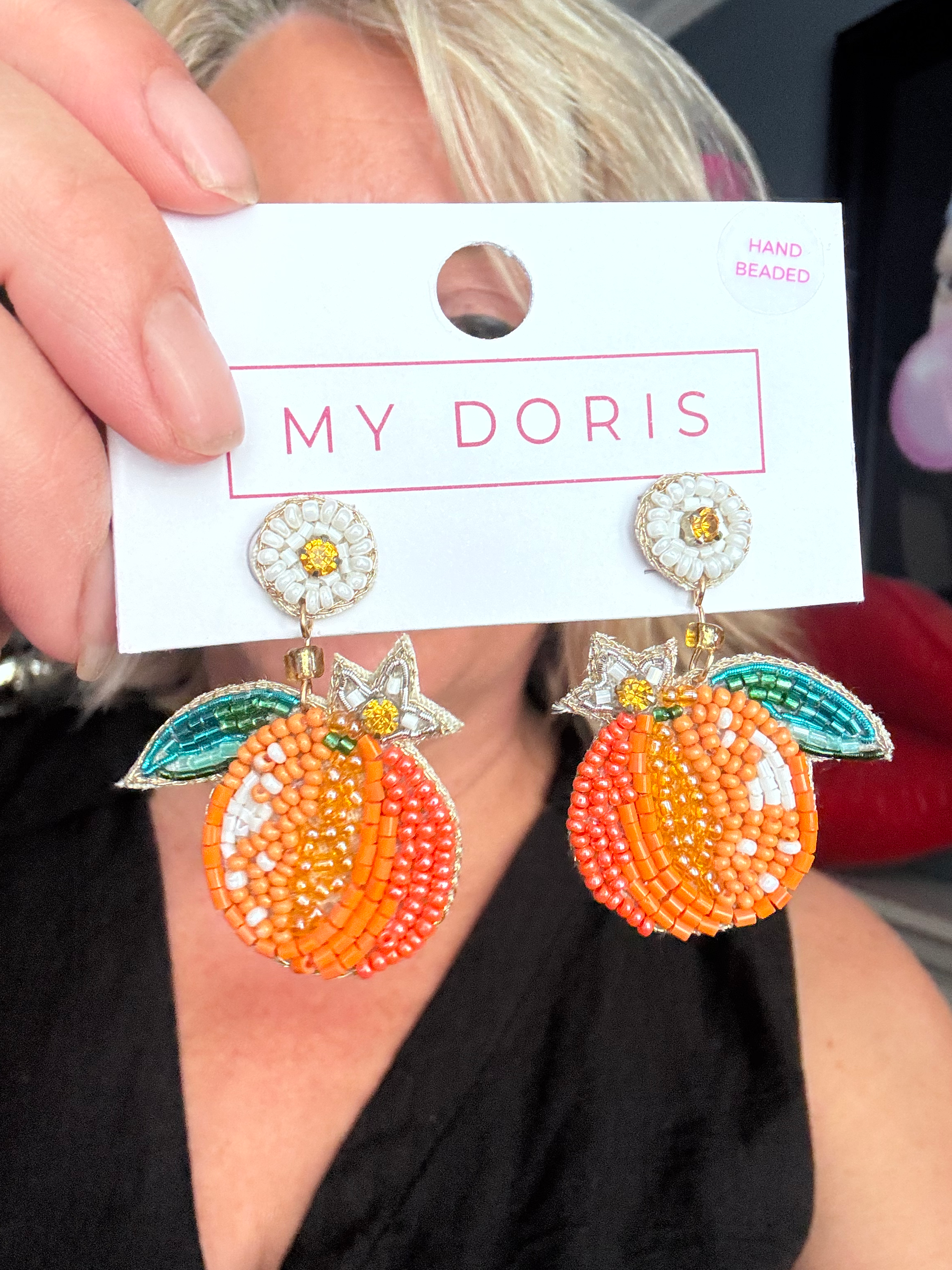 ORANGES HAND-CRAFTED EARRINGS MY DORIS