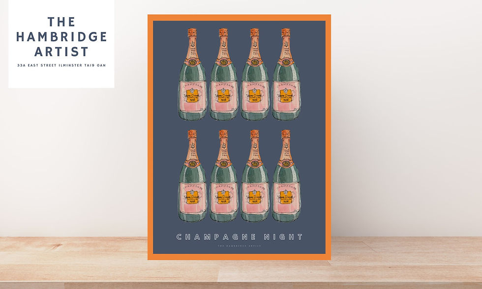 Thumbnail: CHAMPAGNE NIGHT SLATE - CHOOSE FRAME COLOUR