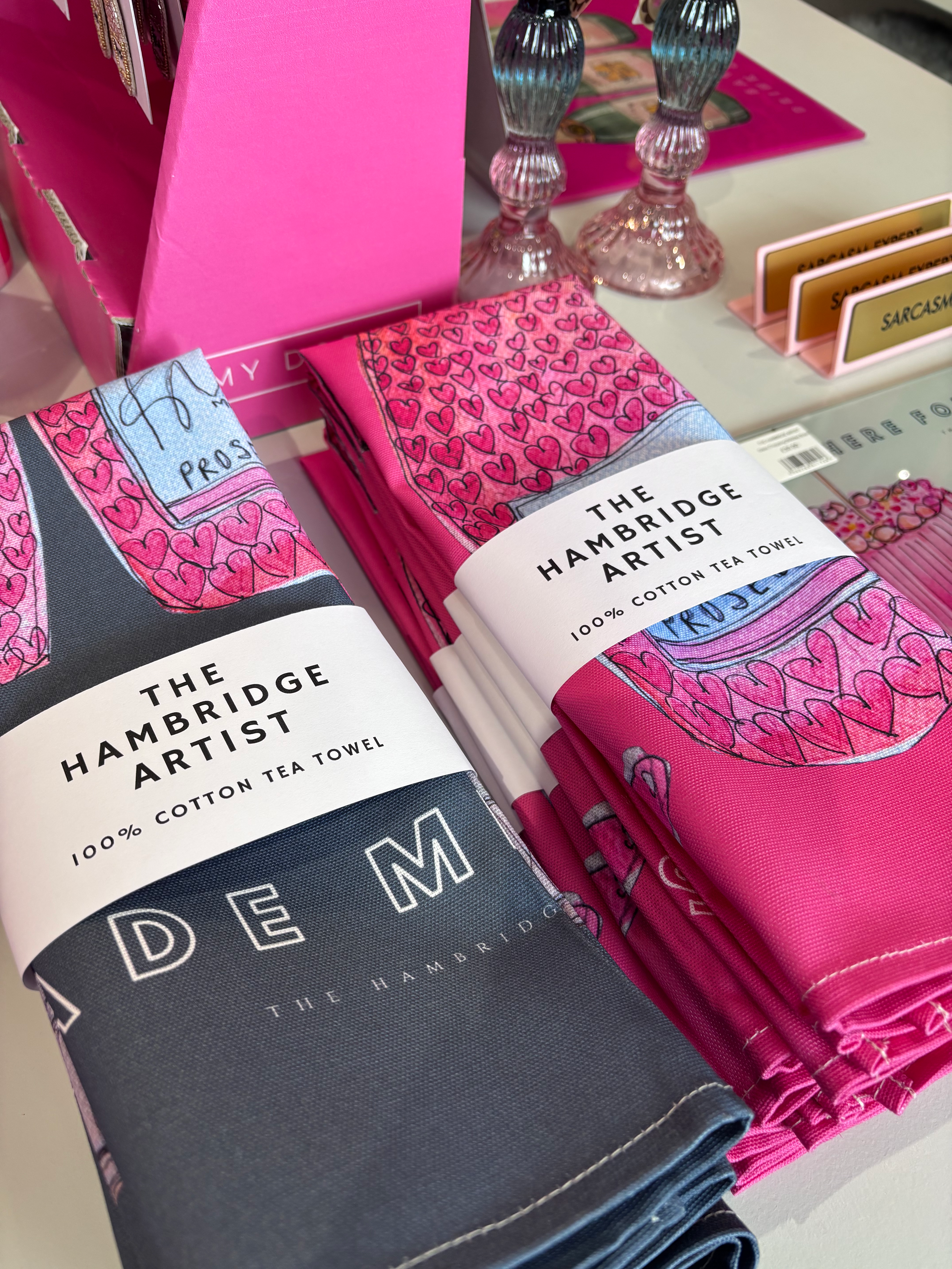 TEA TOWEL - KYLIE MADE ME DO IT SLATE