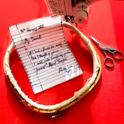 Valentines Letter Denman Finished Sample Example