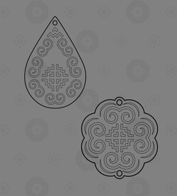 Hmong Inspired Earring Designs