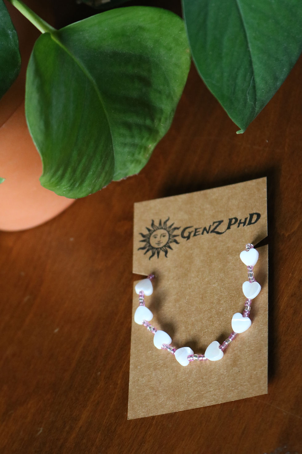 Thumbnail: White Heart Bracelet