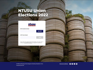 Digitalise voting process with NTU Union Elections 2021 & 2022
