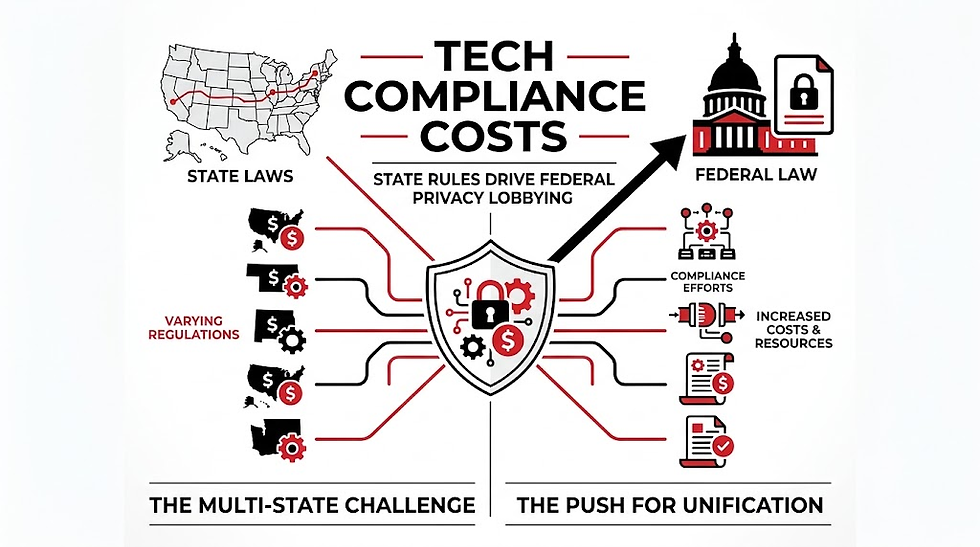 tech compliance costs federal privacy laws
