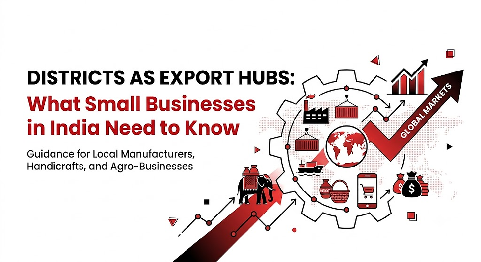 districts as export hubs