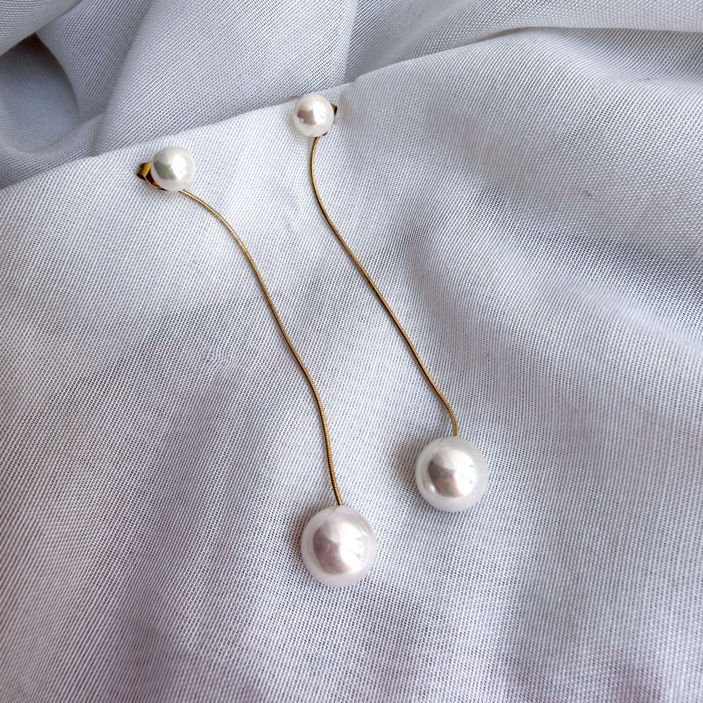 Orecchini Perle Pendenti