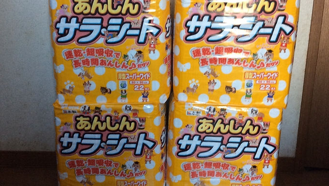 トイレシーツ・スーパーワイドのご支援を頂きました。