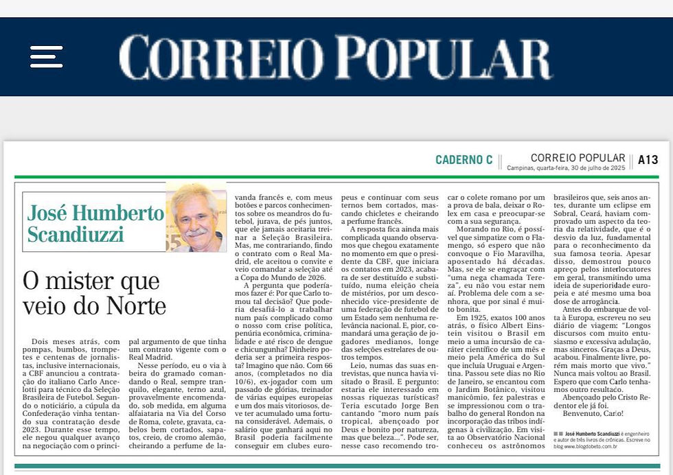 O mister que veio do Norte