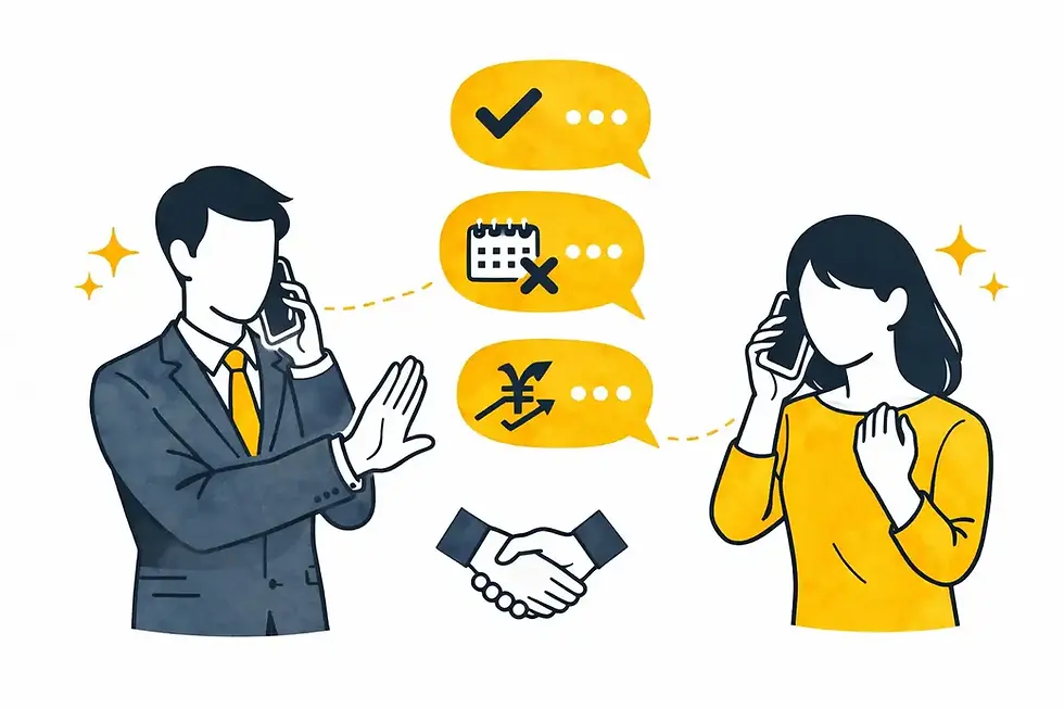 電話で使える断り方の基本フレーズ